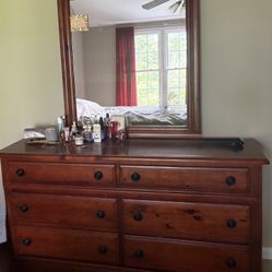 Dresser With Mirror For Sale $175 OBO 