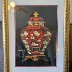 Oriental Jar I tapestry Framed