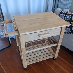 Kitchen cart on wheels