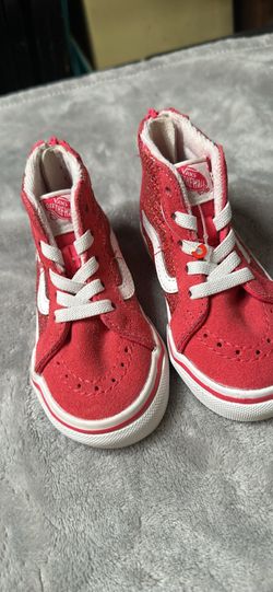 Pink Toddler Sparkly Vans 