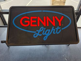 "Genny Light" Plastic Lighted Sign