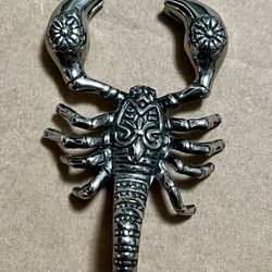 Large Stainless Steel Scorpion Pendant