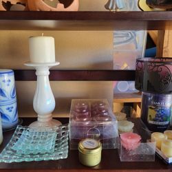 Assorted Candles and Holders