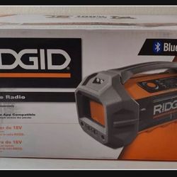 RIDGID Jobsite Radio Speaker Bluetooth Wireless R84087 18V Weather-Resistant 2