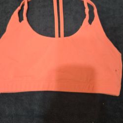 coral sports bra (no pads)