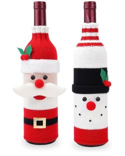 2 PACK- Christmas Wine Sleeve Cover