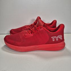 Tyr Techknit RNR-1 Red Athletic Shoes Mens Size 12 Women Size 13.5 Running