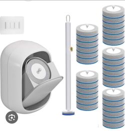 Disposable Toilet Brush, Toilet Bowl Cleaning Kit, Toilet Bowl Brush with 30 refills