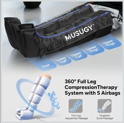 MUSUGY Air Compression Foot & Leg Recovery System ( Brand New, In Box ) For $70