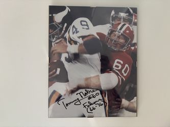 Tommy Nobis Falcons Autographed Photo
