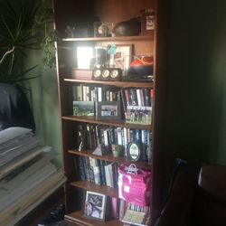Wooden bookcase