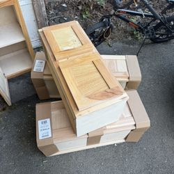 Brand New Hickory Cabinets