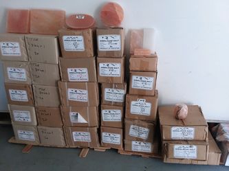 Himalayan pink salt BBQ blocks