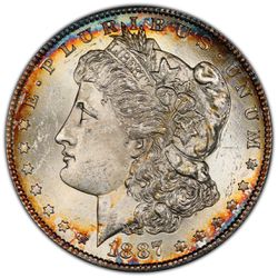 1887 S PCGS/MS63/CAC Morgan Silver Dollar 