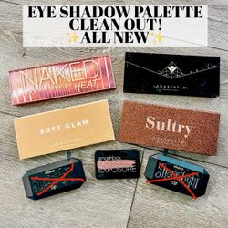 •EYE SHADOW PALETTES (Anastasia Beverly Hills, Urban Decay, Smashbox, & Kat Von D)