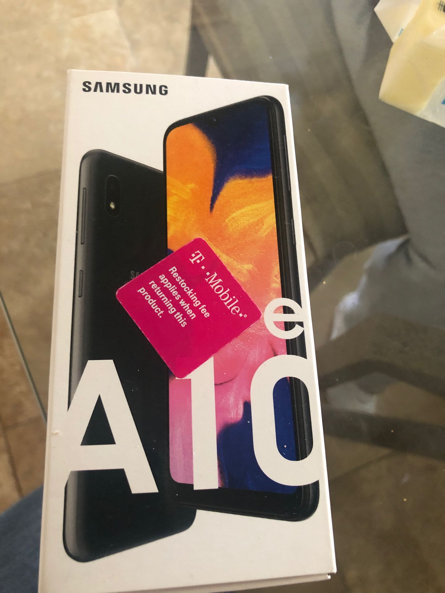 Brand new in box on opened Samsung galaxy A10e