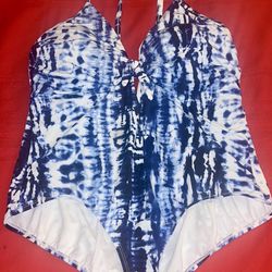 $10 2X Tye Dye Swimsuit