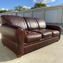 Leather Sofa Art Deco French Style 