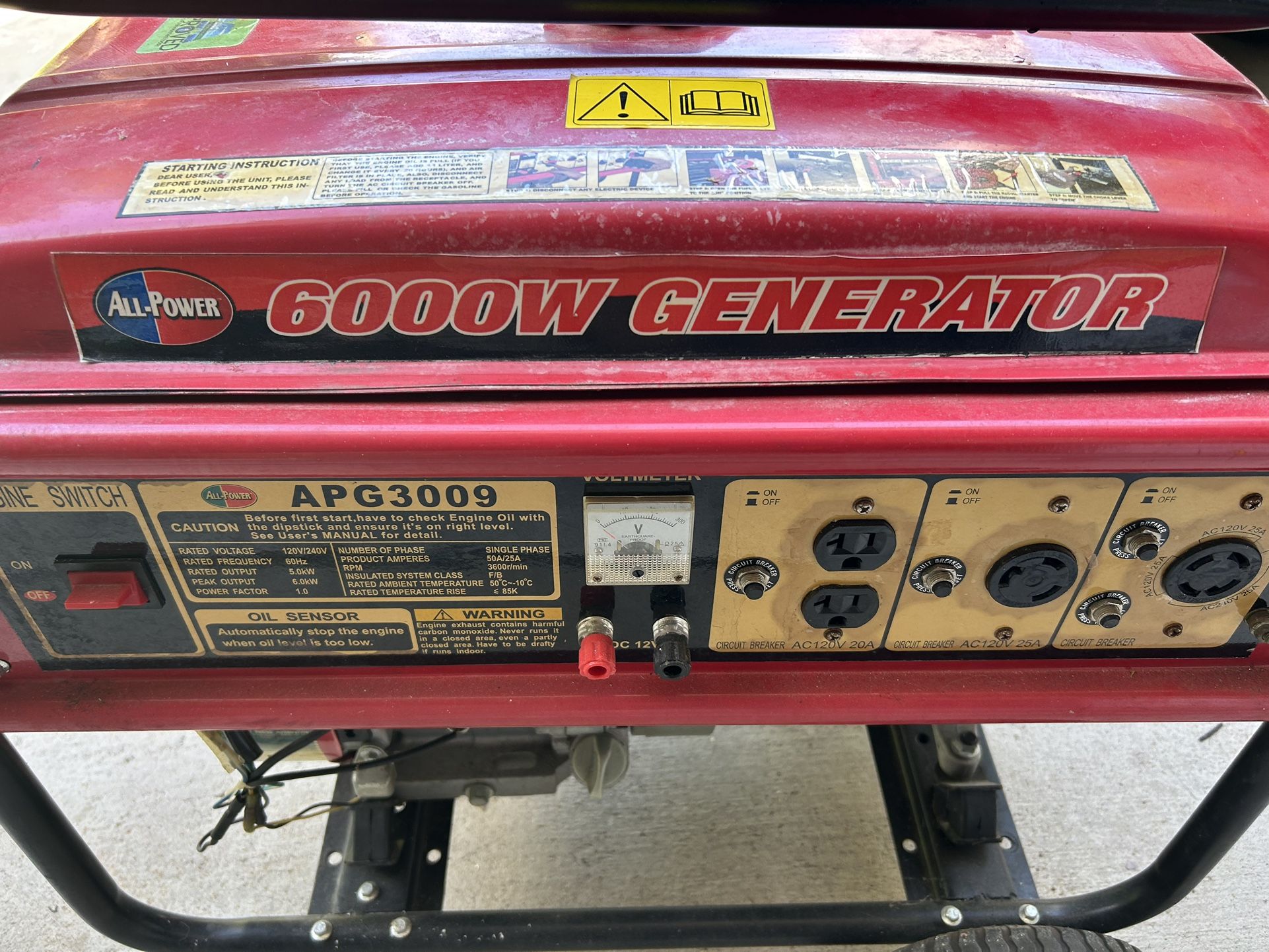 All Power America Generator 6000W