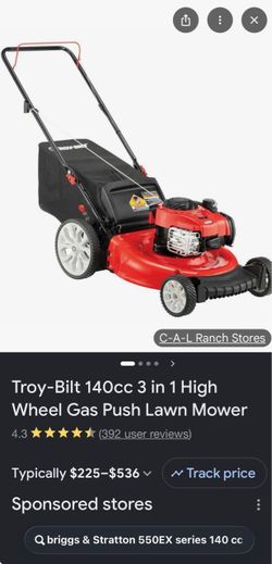 Troy-Bilt 140cc Gas Push Lawn Mower