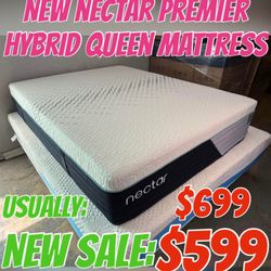 NEW NECTAR PREMIER HYBRID QUEEN MATTRESS 