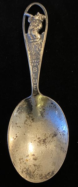Little Boy Blue Nursery Rhyme Baby Spoon Watson Sterling Silver