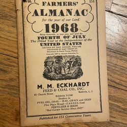 1968 Farmers Almanac 