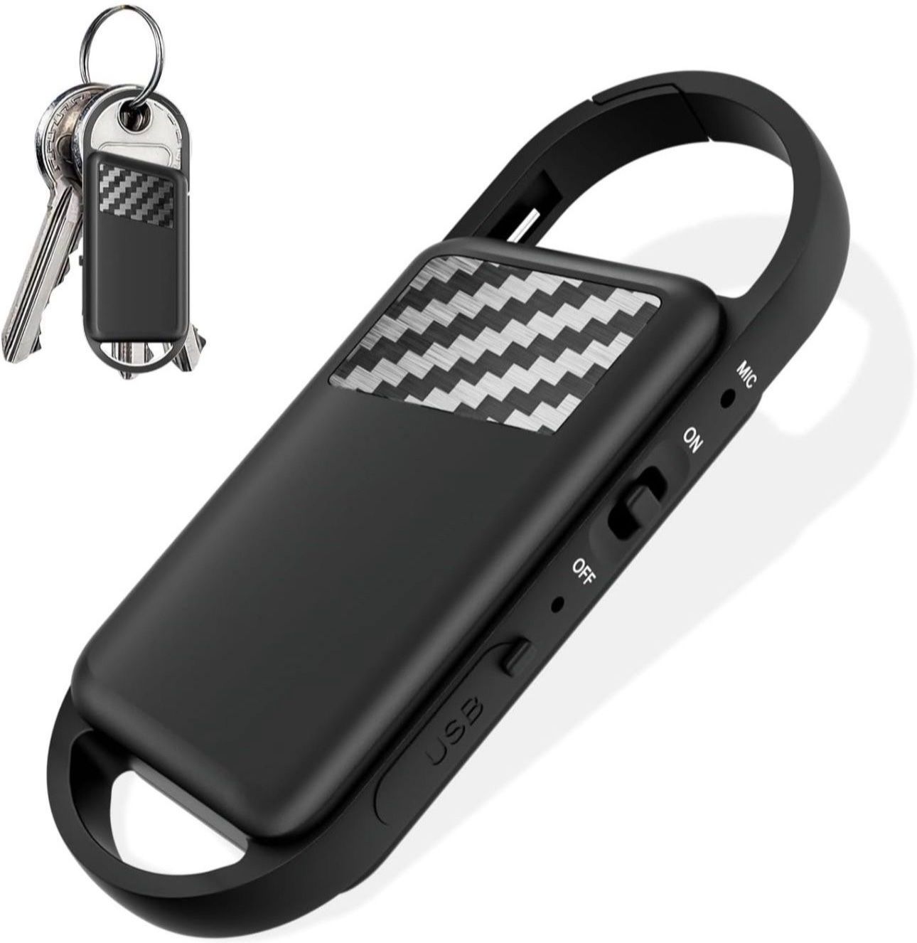 64GB Digital Voice Recorder with Playback - 750Hours Voice Activated Recorder with MP3 Music Player and USB Flash Drives - Portable Mini Tape Recorder