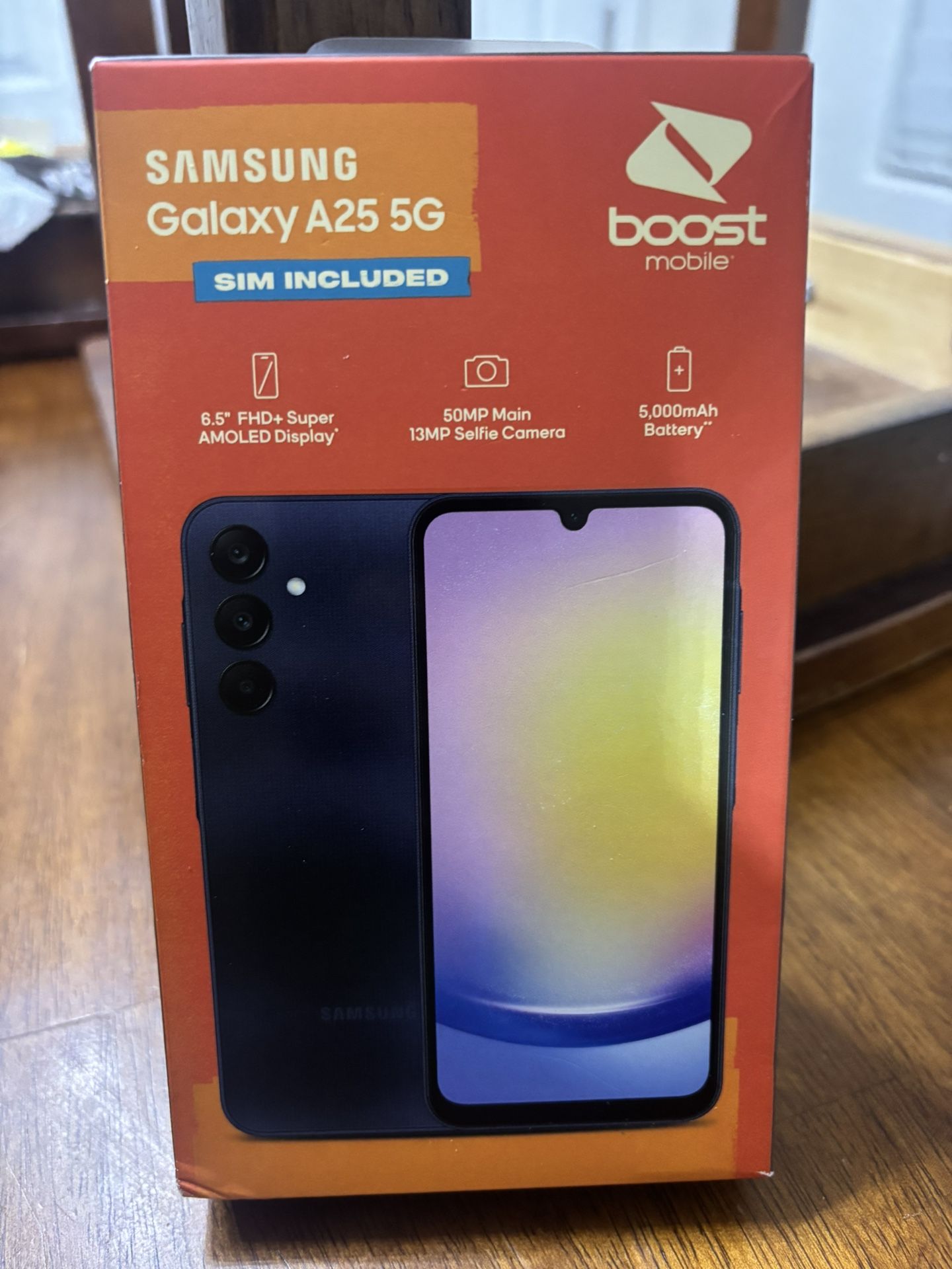 Boost Mobile Prepaid Samsung Galaxy A25 5G, 6.5'' 6GB RAM/128GB - New Sealed