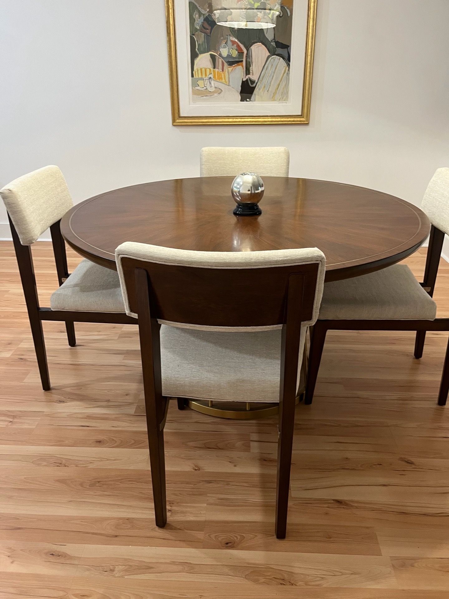 OBO Dining room set is a wooden top