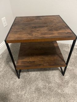 Rustic Industrial Side Table / Nightstand