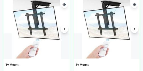 Motorized Ceiling TV Mount for Flat and Pitched Roof, 32 to 70 Inch