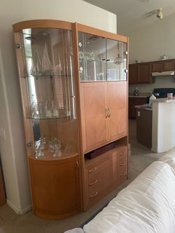 Large 3 Piece Curio Cabinet