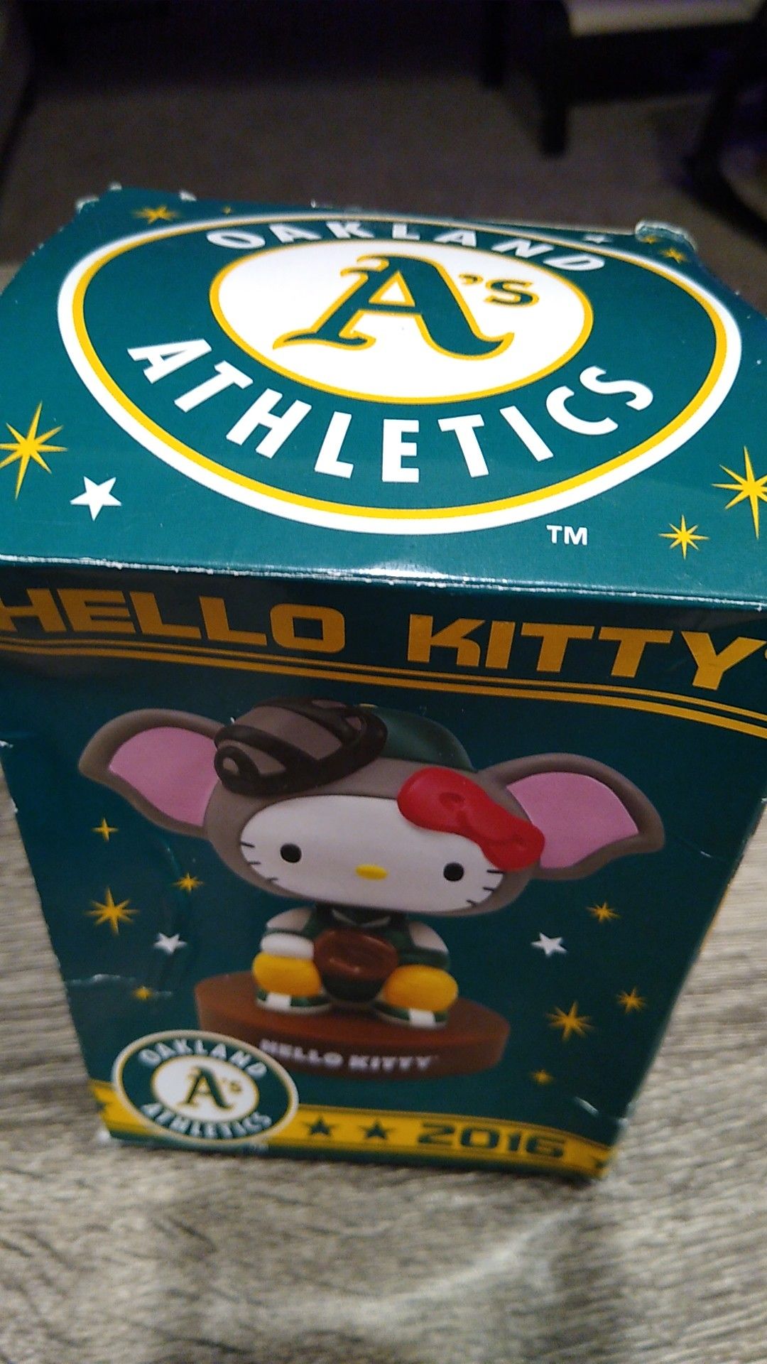 Hello Kitty Oakland A's Bobblehead 2016