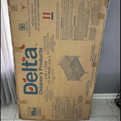 BRAND NEW DELTA 3 In 1 CRIB WITH BRAND NEW SEALY MATTRESS