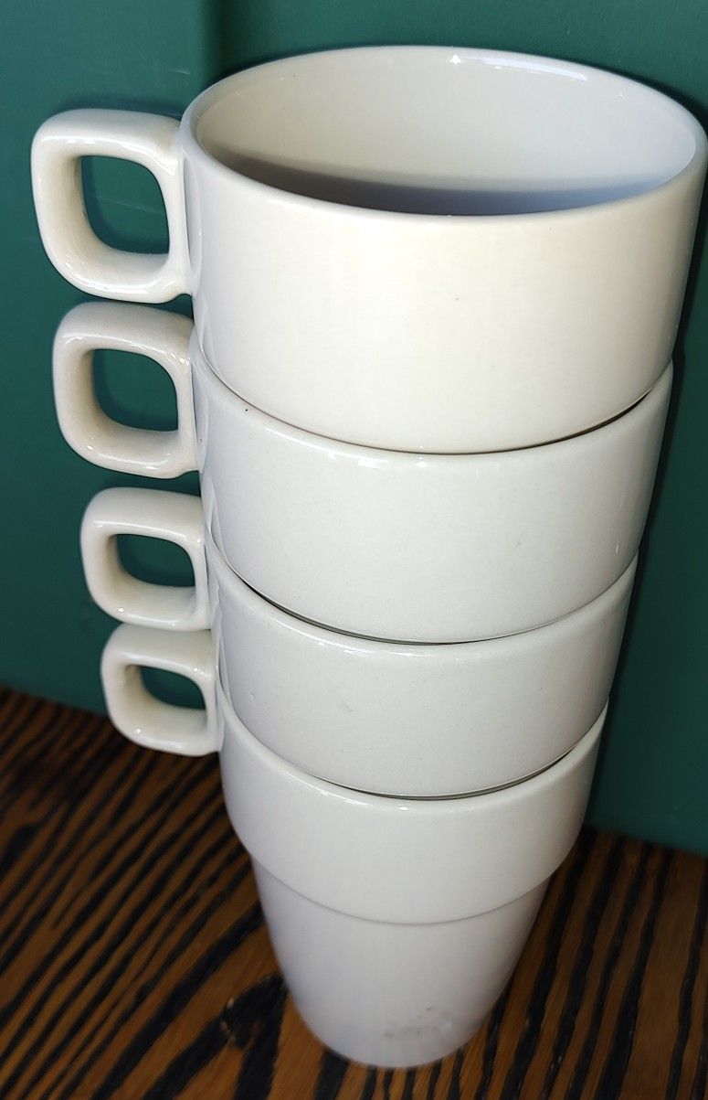 Set of four(4) IKEA Stackable Mugs