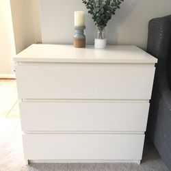 IKEA MALM three drawer dresser 