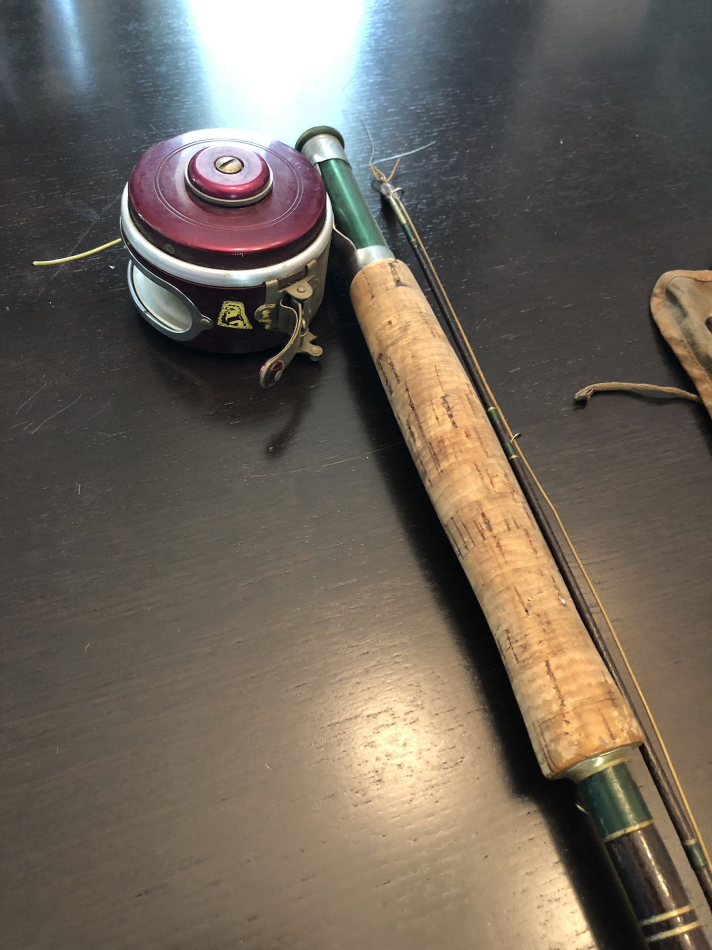 Vintage southbend fly fishing rod and reel