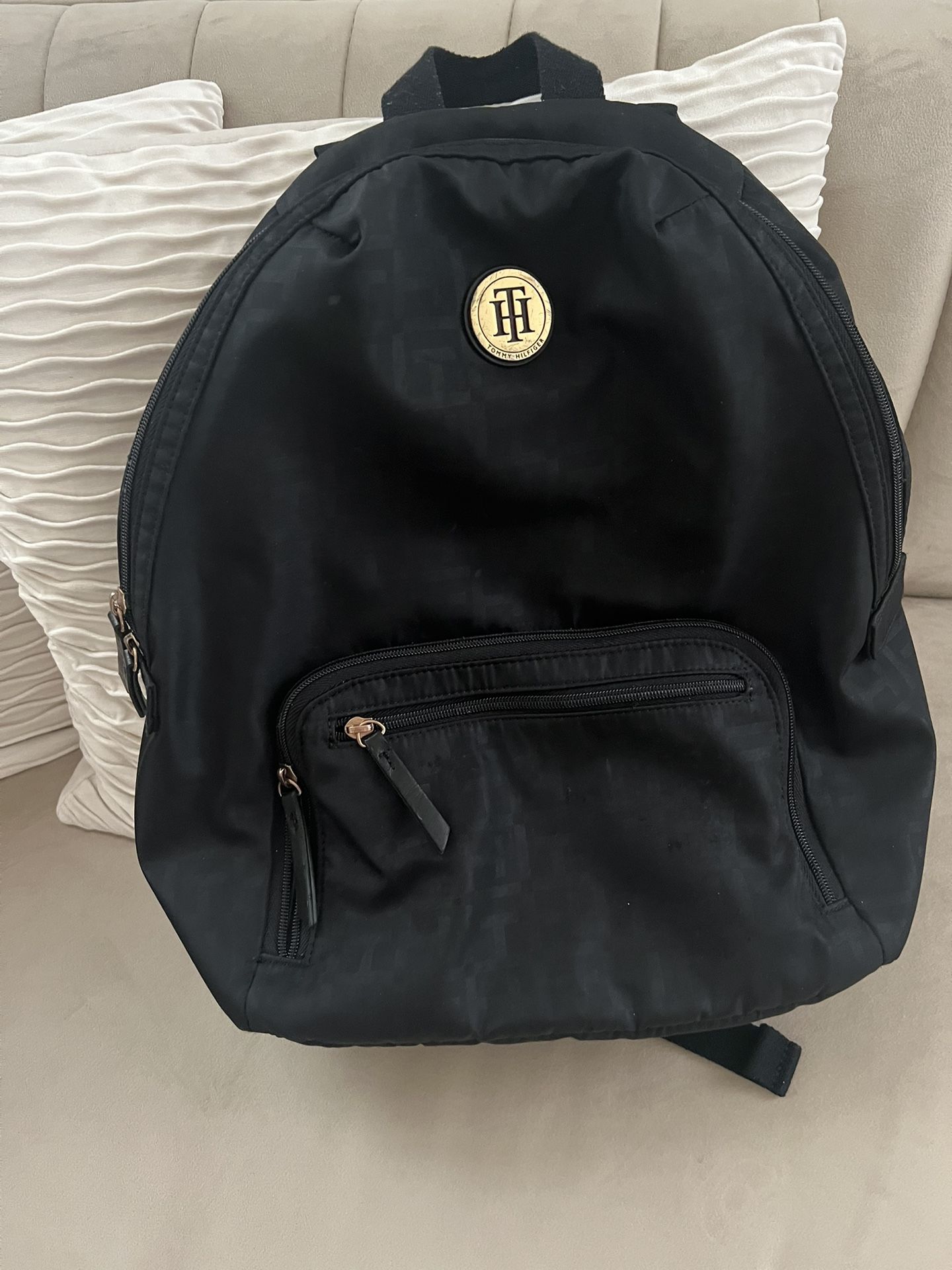 Tommy Hilfiger black backpack barely used