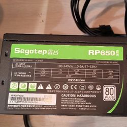Segotep Gaming RP650 550w Power Supply 80 Plus Gold ATX PC Case PSU Power Supply