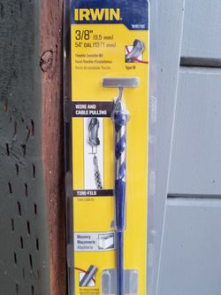 Irwin drill for walls and outlets long 36"