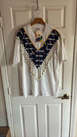 Native American Chargers Jersey Shirt Beaded Tassels Football