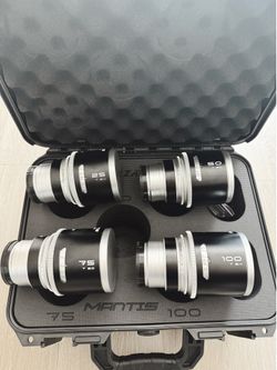 Blazar Mantis Anamorphic E-Mount Lens Set — 25mm / 50mm / 75mm / 100mm