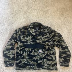 carhartt fleece jacket size large
