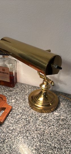 Vintage Brass Desk Lamp