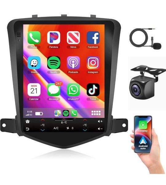 Android 13 Car Radio Stereo Head Unit GPS Navi WIFI For Chevy Cruze 2009-2014 US