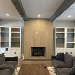 Set Of Matching Wall Cabinets/Bookshelves