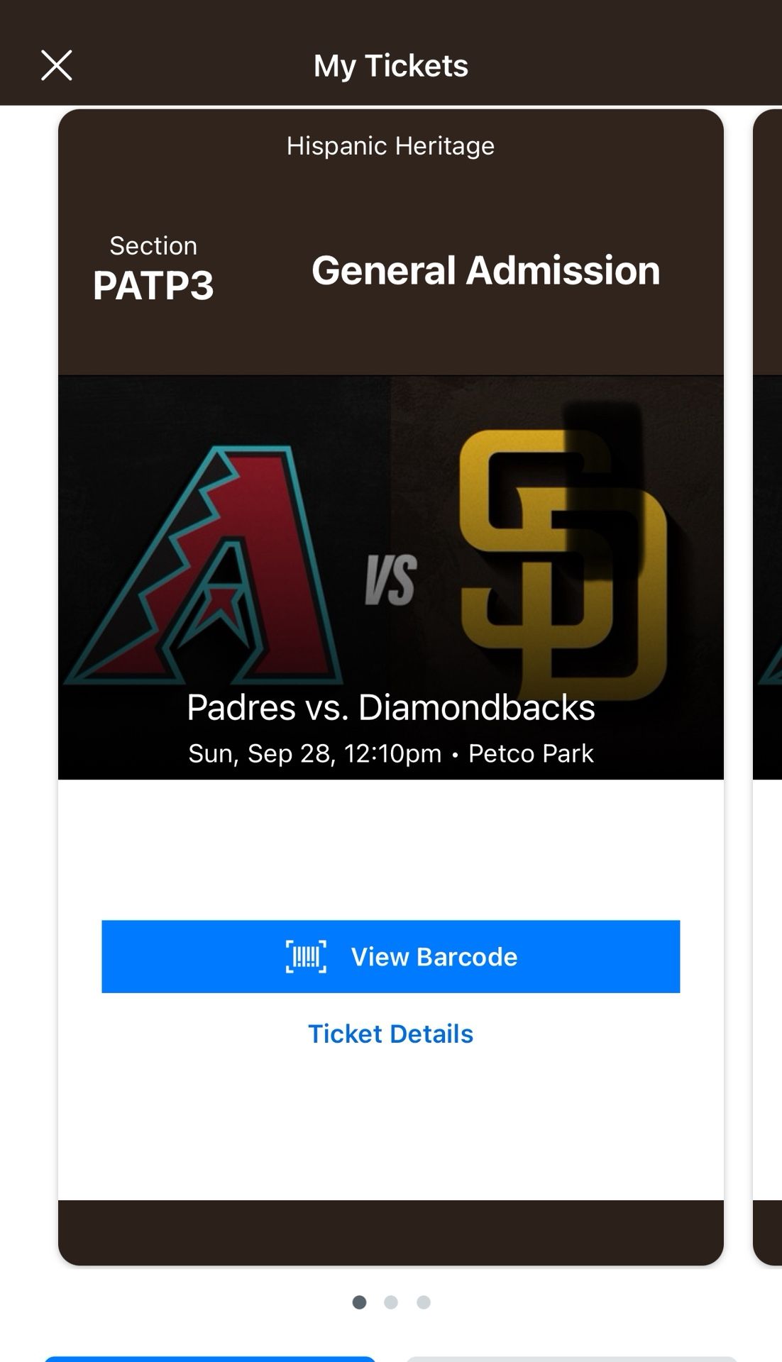 (Tucanes de Tijuana Concert Included!) SUNDAY San Diego Padres vs Arizona Diamondbacks