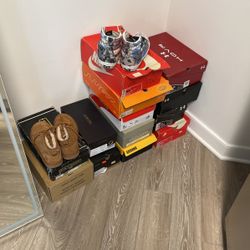 Variety Of Sneakers And Shoes