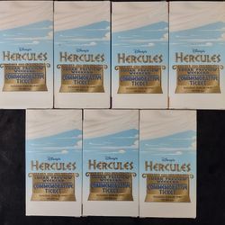 All Seven Of The Exclusive 1997 Movie Theater Release Of Hercules Enamel Pin Set
